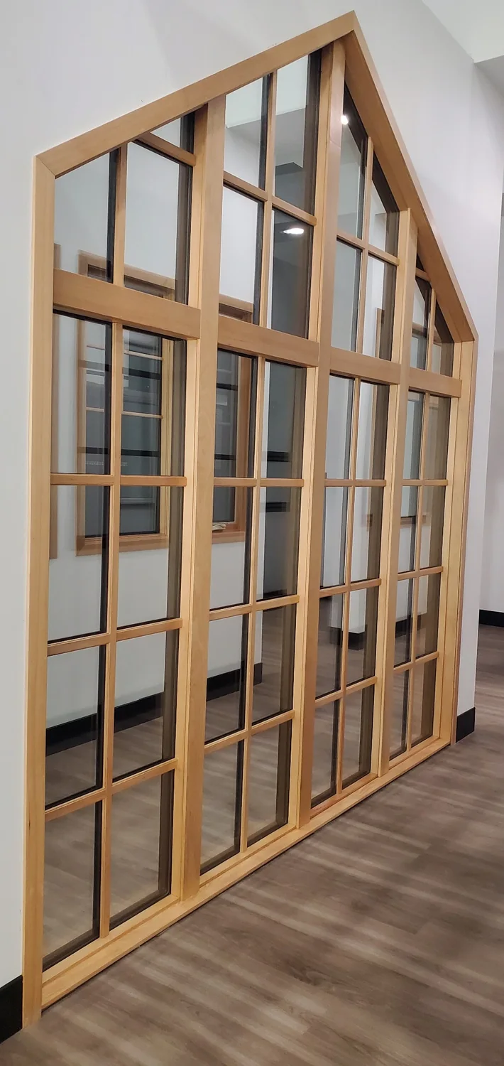 Architectural wood specialty window wall